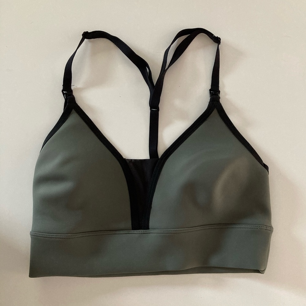 BLANQI BODY Adjustable Racerback Nursing Bra Olive